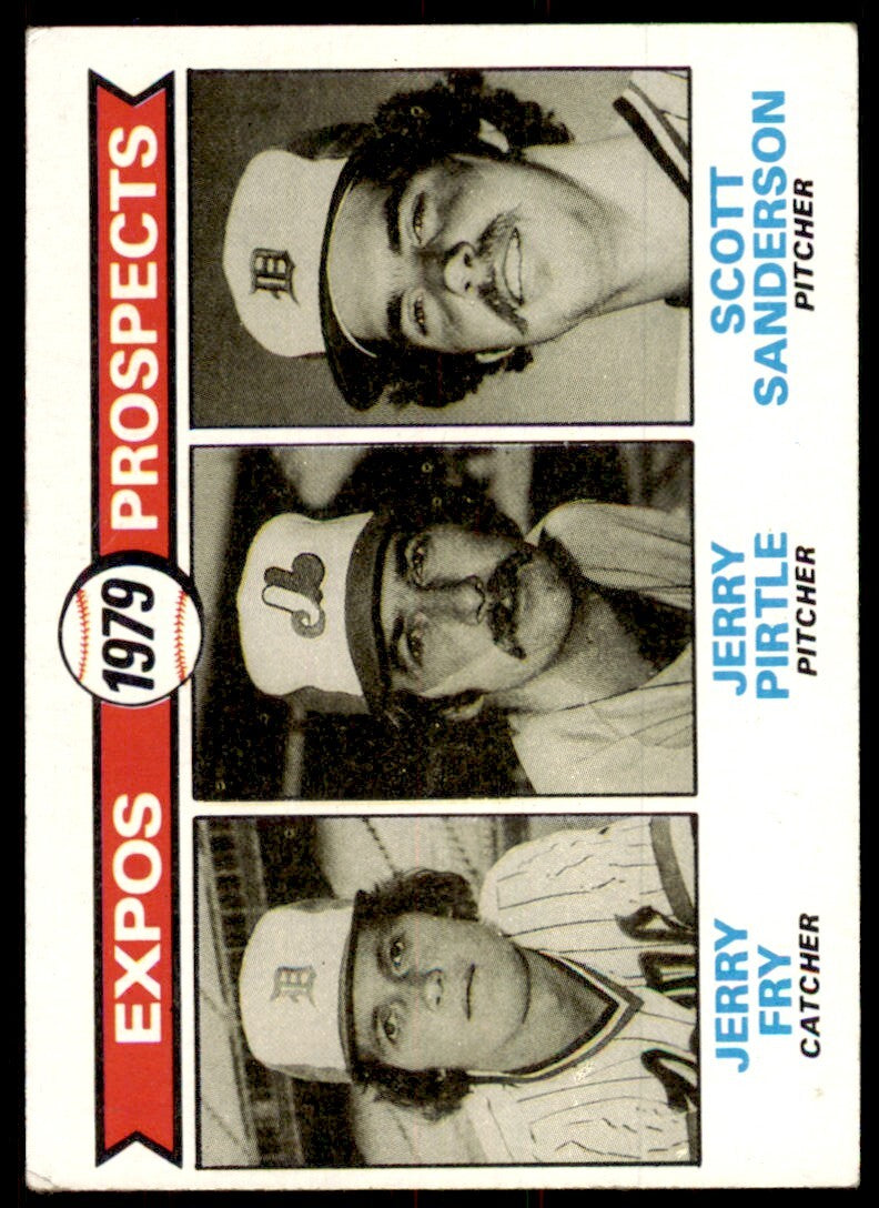 1979 Topps Baseball Card Expos Prospects - Jerry Fry/Gerry Pirtle/Scott