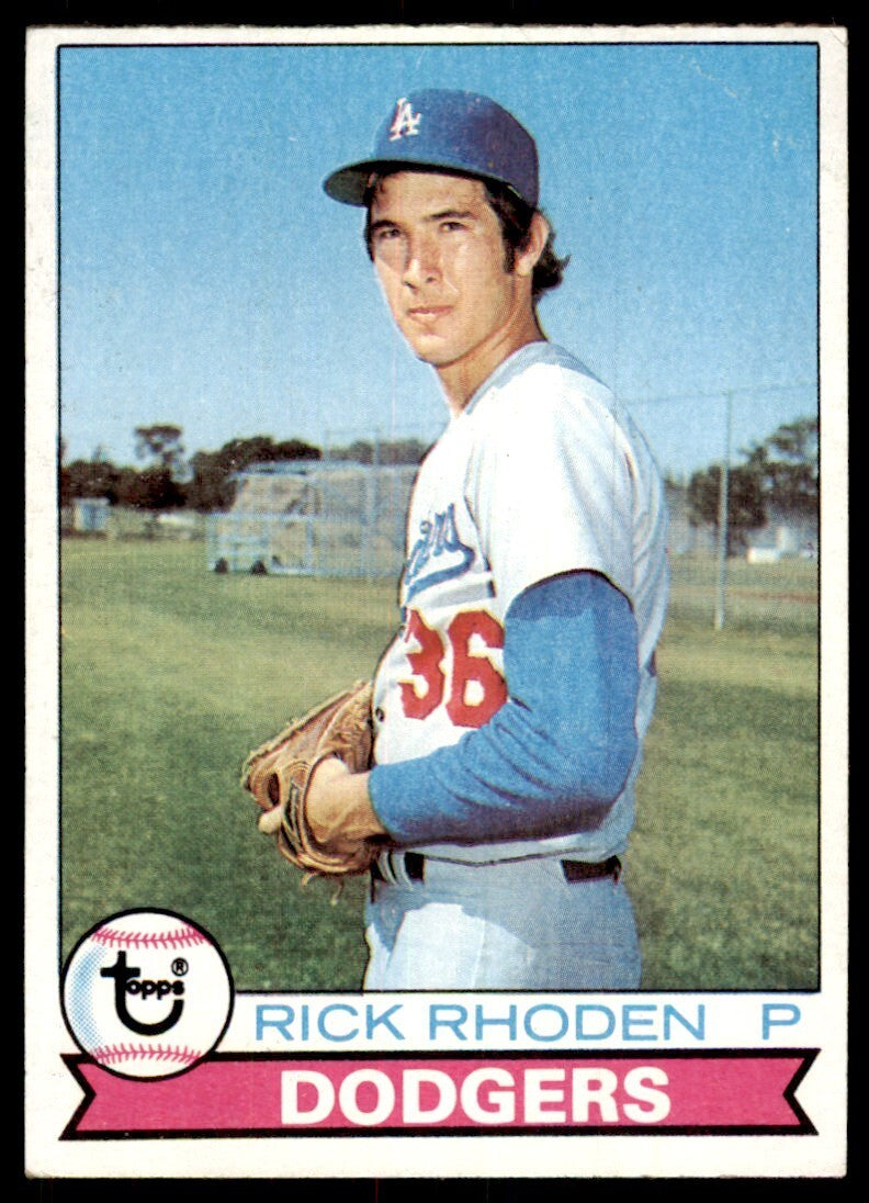 1979 Topps Baseball Card Rick Rhoden Los Angeles Dodgers #145