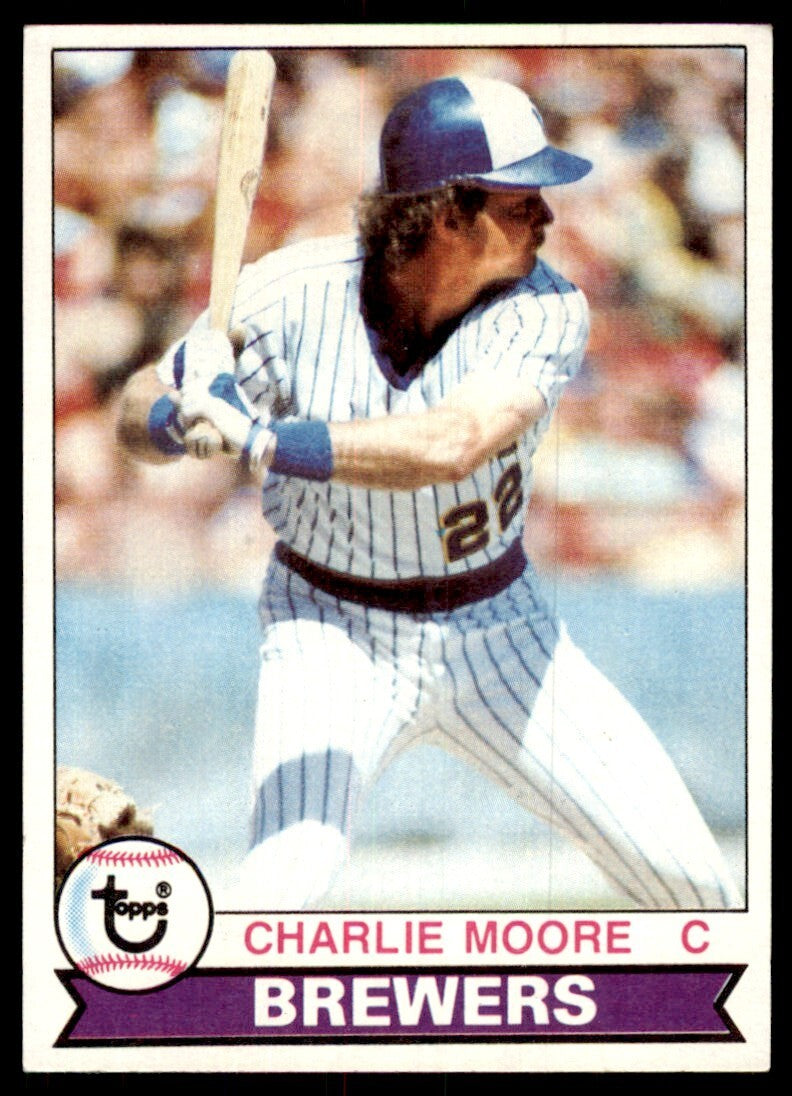 1979 Topps Baseball Card Charlie Moore Milwaukee Brewers #408