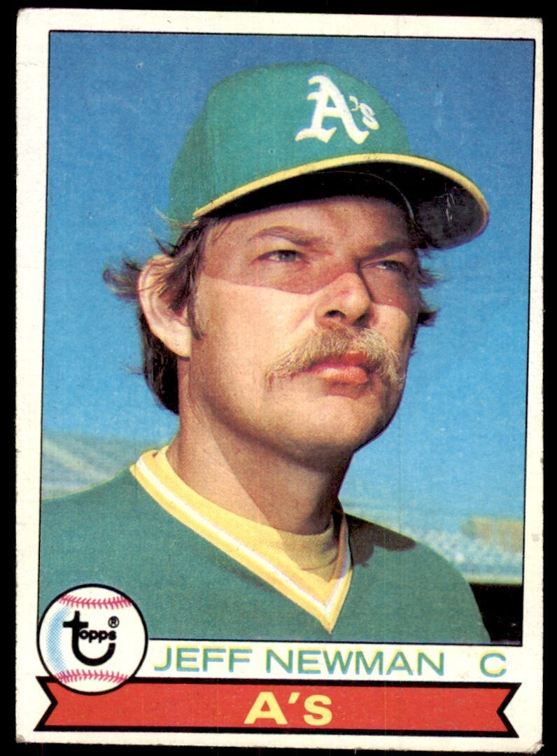 1979 Topps Baseball Card Jeff Newman A Oakland Athletics #604