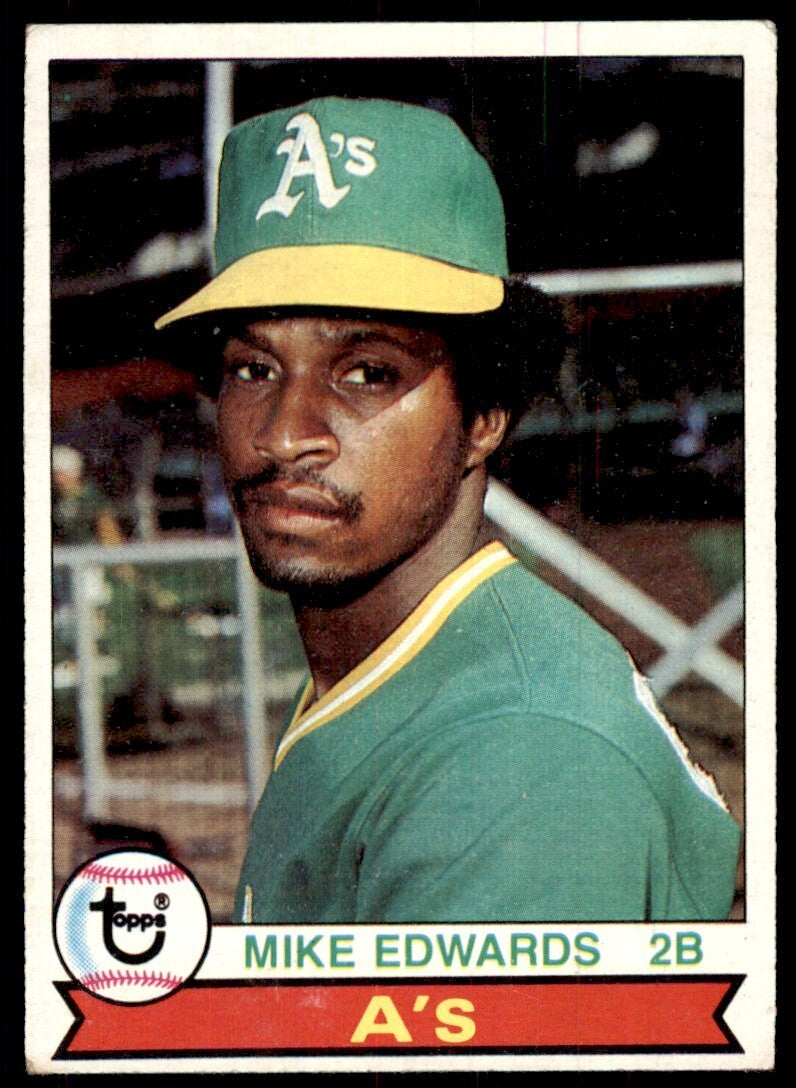 1979 Topps Baseball Card Mike Edwards Rookie A Oakland Athletics #613