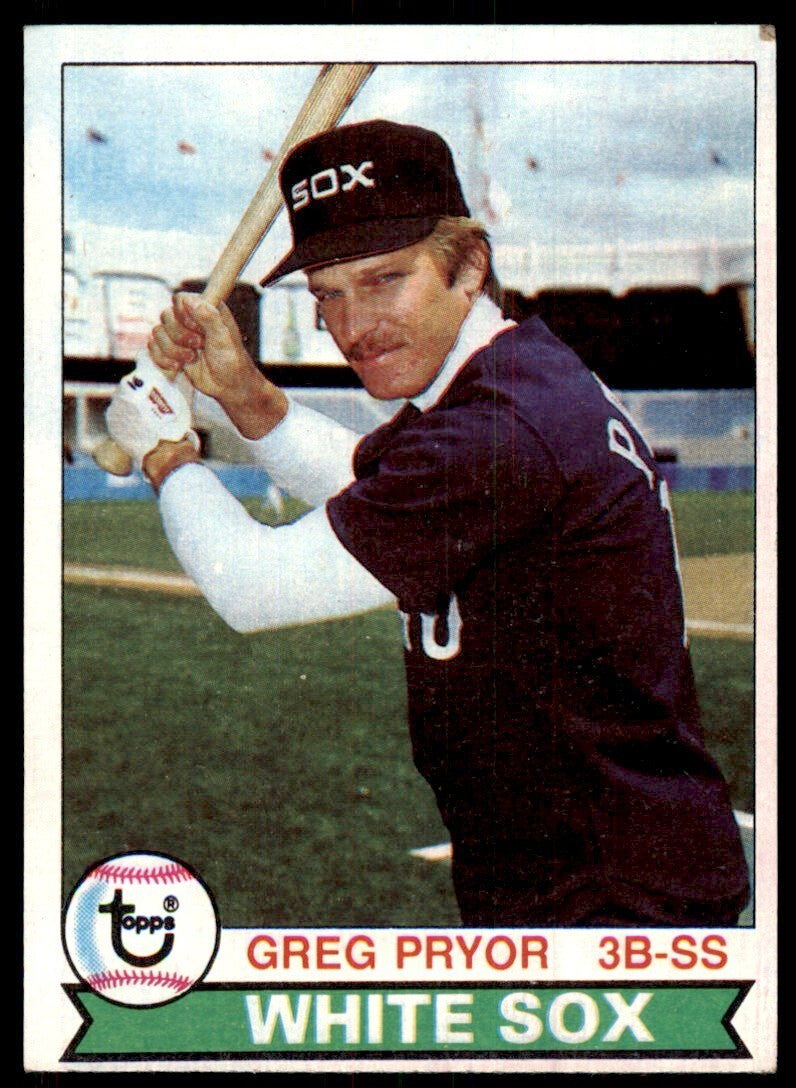 1979 Topps Baseball Card Greg Pryor Rookie E Chicago White Sox #559