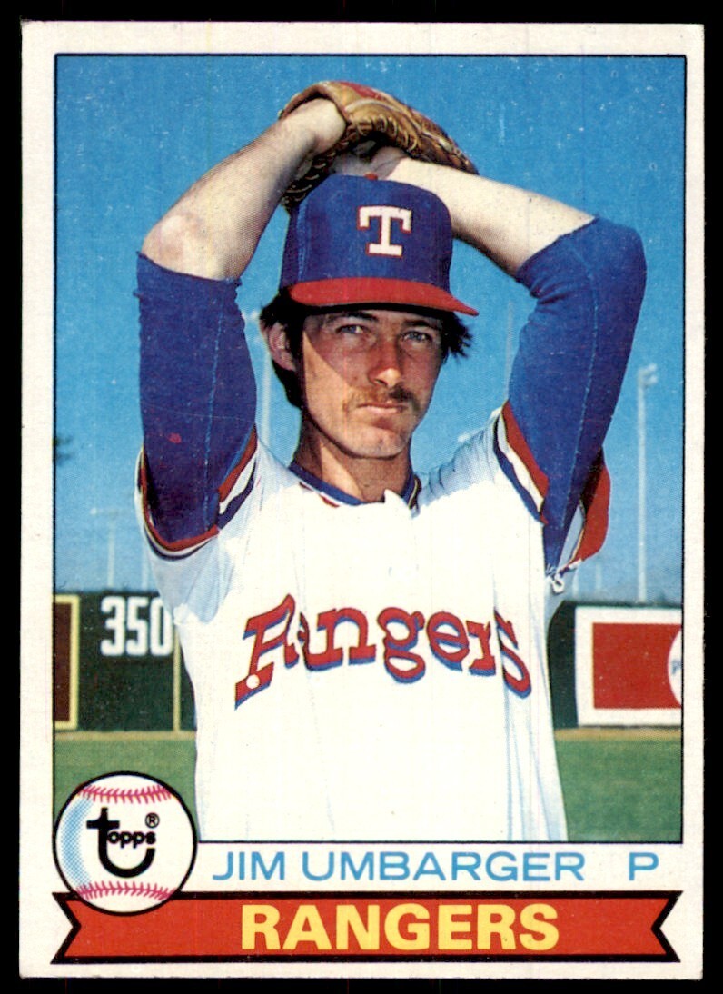 1979 Topps Baseball Card Jim Umbarger Texas Rangers #518