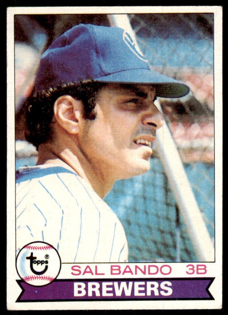 1979 Topps Baseball Card Sal Bando Milwaukee Brewers #550