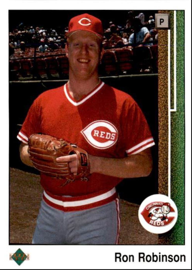 1989 Upper Deck Ron Robinson , Cincinnati Reds #187