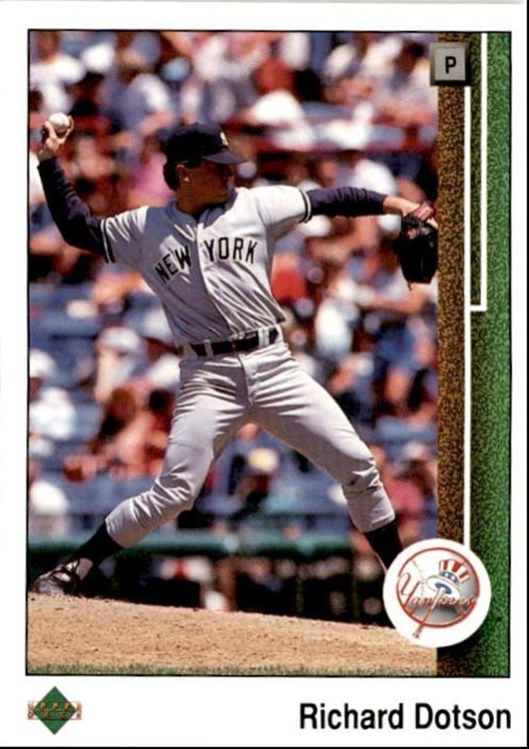 1989 Upper Deck Richard Dotson , New York Yankees #80