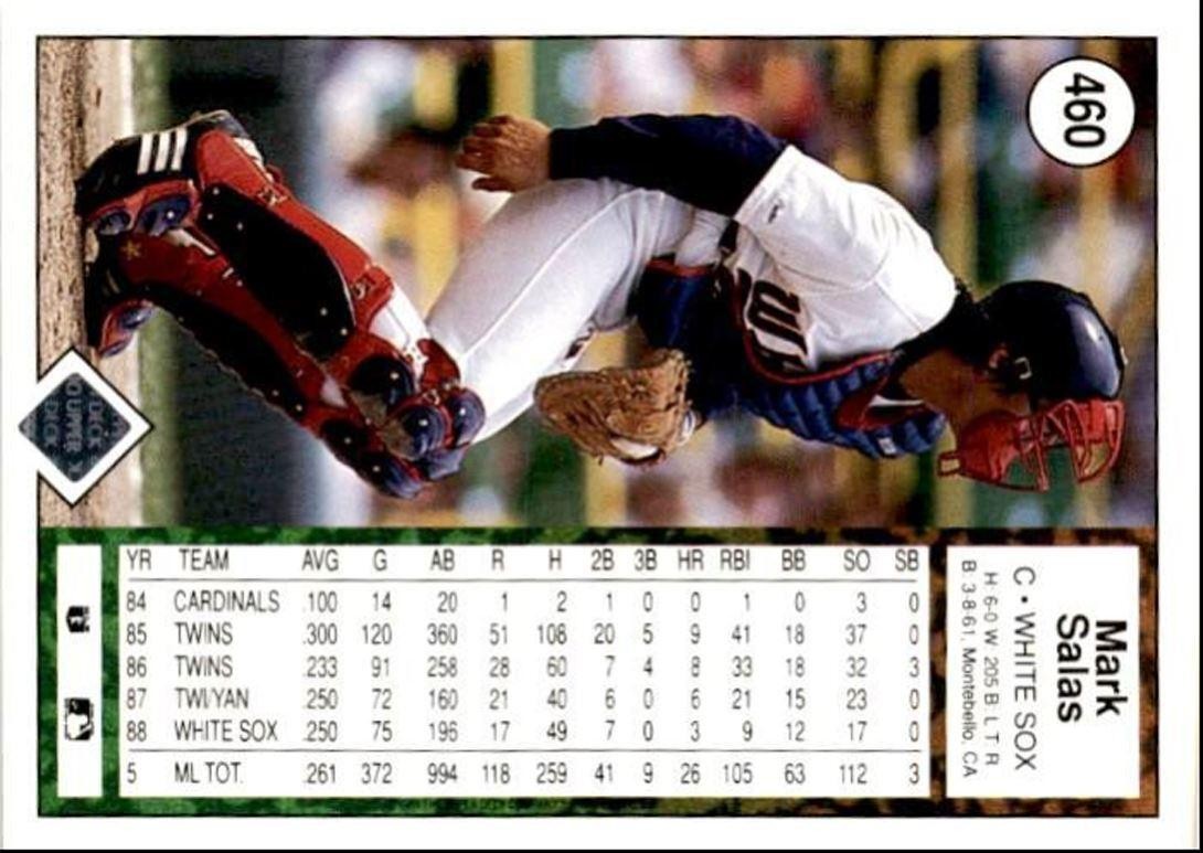 1989 Upper Deck Mark Salas 2 Chicago White Sox #460