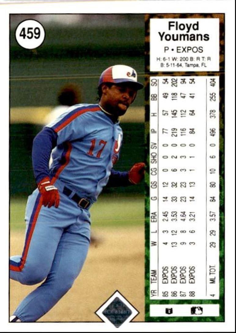 1989 Upper Deck Floyd Youmans 1 Montreal Expos #459