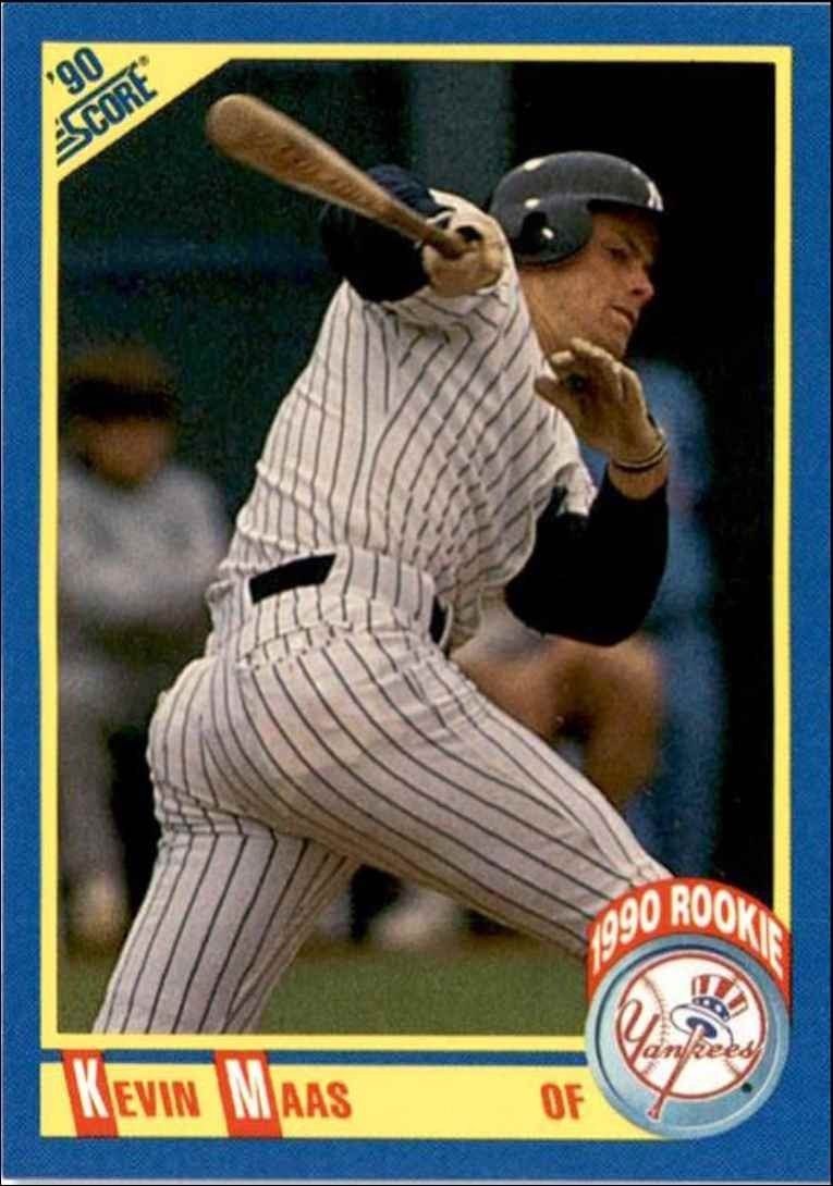 1990 Score Kevin Maas Rookie c New York Yankees #606
