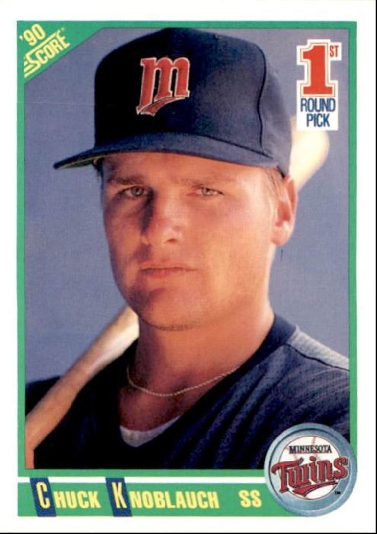 1990 Score Chuck Knoblauch Rookie b Minnesota Twins #672