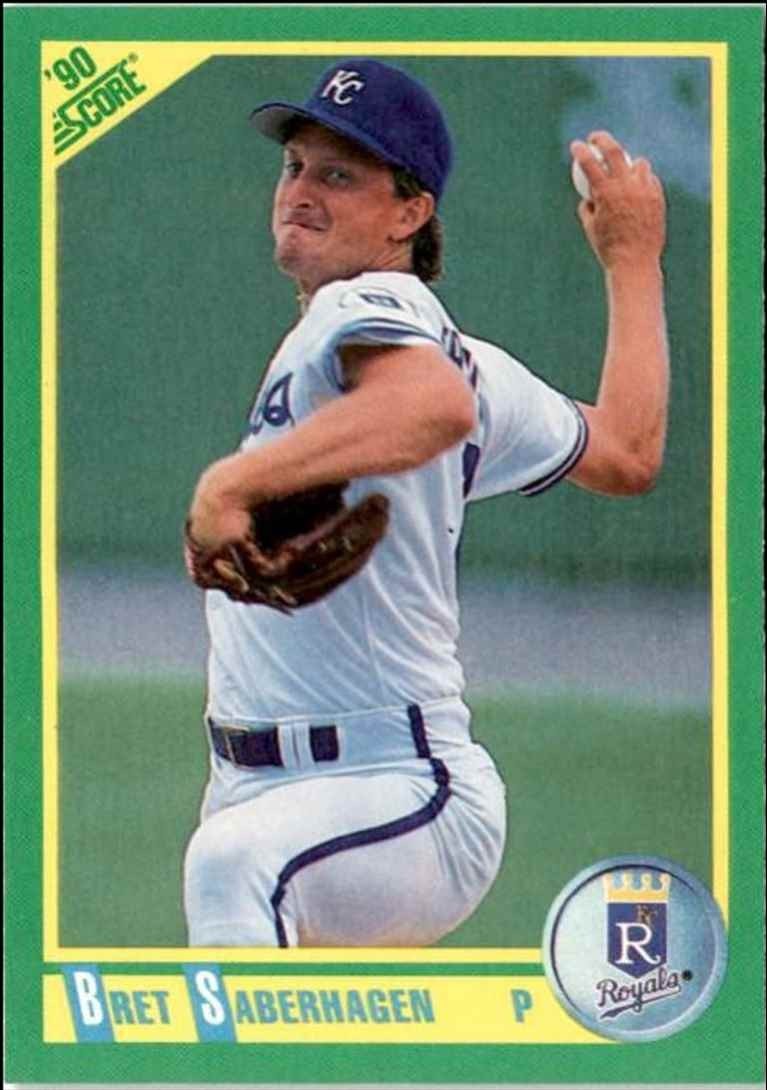 1990 Score Bret Saberhagen Kansas City Royals #195