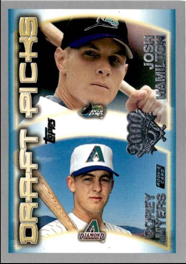 2000 Opening Day Josh Hamilton/Corey Myers Rookie Tampa Bay Devil Rays/Arizona