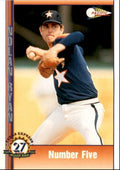 1993 Pacific Texas Express Baseball Card Nolan Ryan Number Five Houston Astros