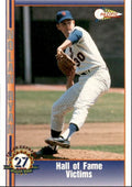 1993 Pacific Texas Express Baseball Card Nolan Ryan Hall of Fame Victims New