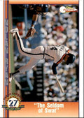 1993 Pacific Texas Express Baseball Card Nolan Ryan The Seldom of Swat Houston