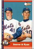 1993 Pacific Texas Express Baseball Card Nolan Ryan Tom Seaver/Nolan Ryan , New