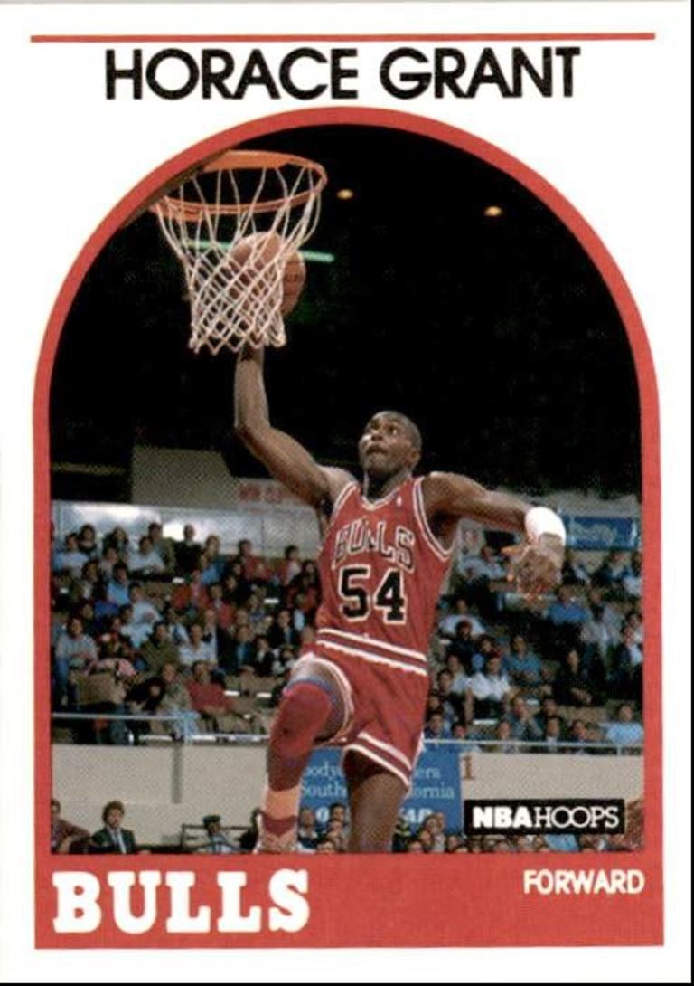 1989-90 Hoops Basketball Card Horace Grant Chicago Bulls #242