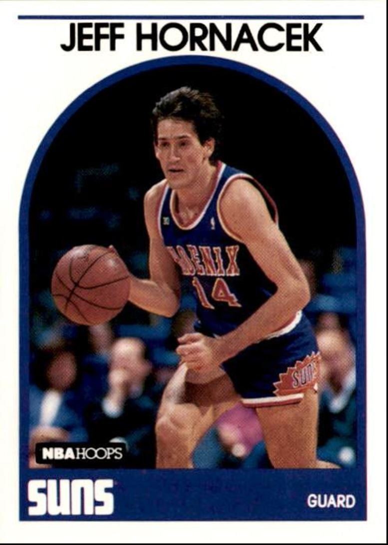 1989-90 Hoops Basketball Card Jeff Hornacek Phoenix Suns #229