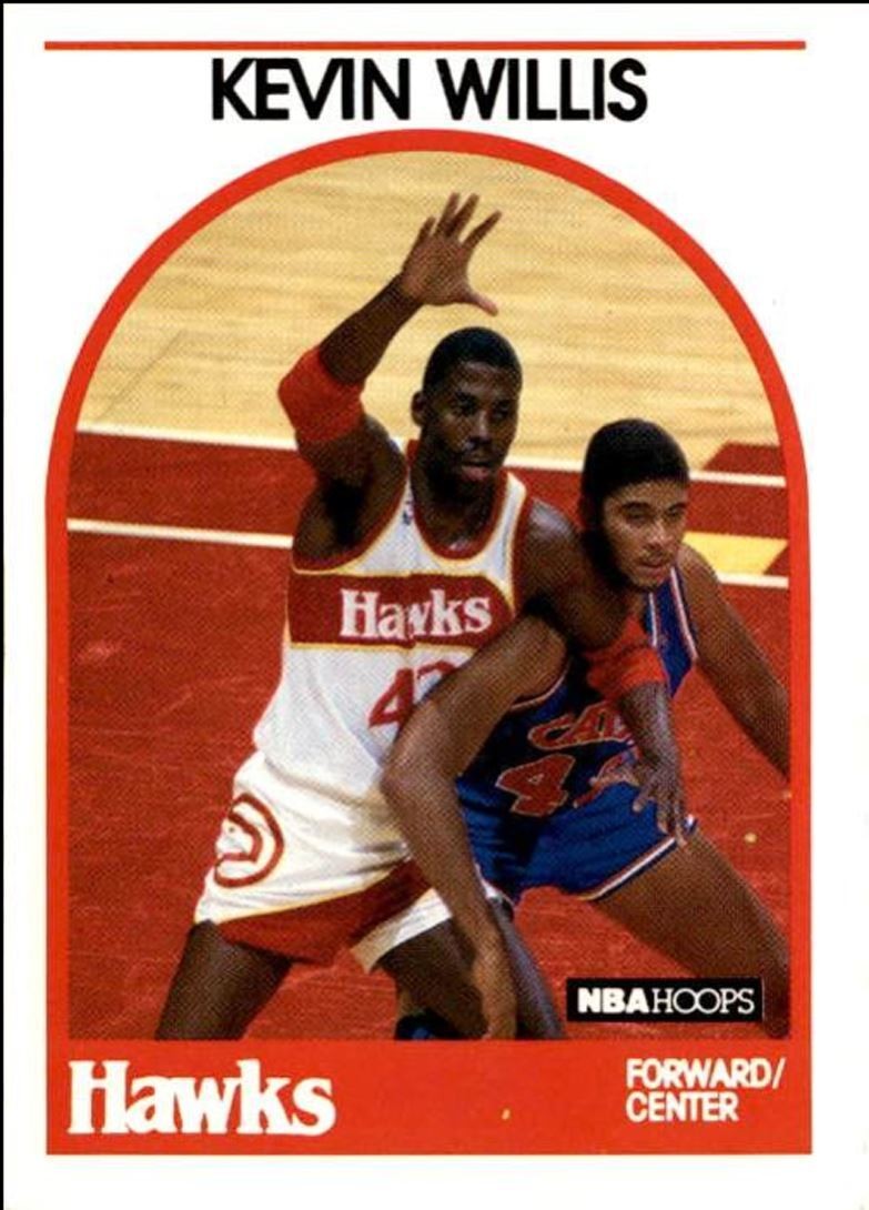 1989-90 Hoops Basketball Card Kevin Willis Atlanta Hawks #98