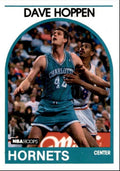 1989-90 Hoops Basketball Card Dave Hoppen Rookie Charlotte Hornets #99