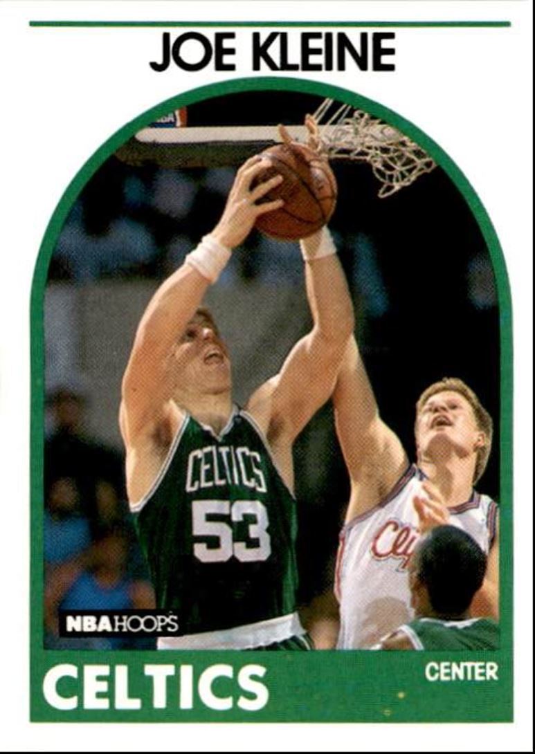 1989-90 Hoops Basketball Card Joe Kleine Boston Celtics #47
