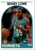 1989-90 Hoops Basketball Card Sidney Lowe Charlotte Hornets #31