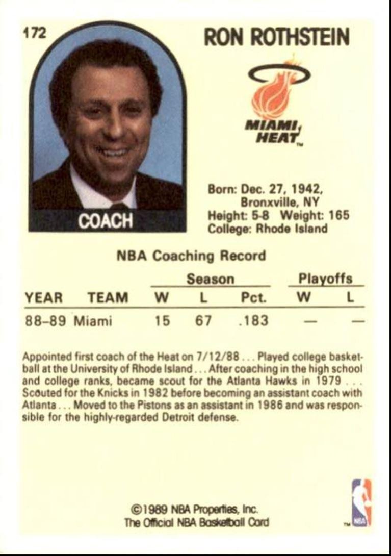 1989-90 Hoops Basketball Card Ron Hodges New York Mets #172