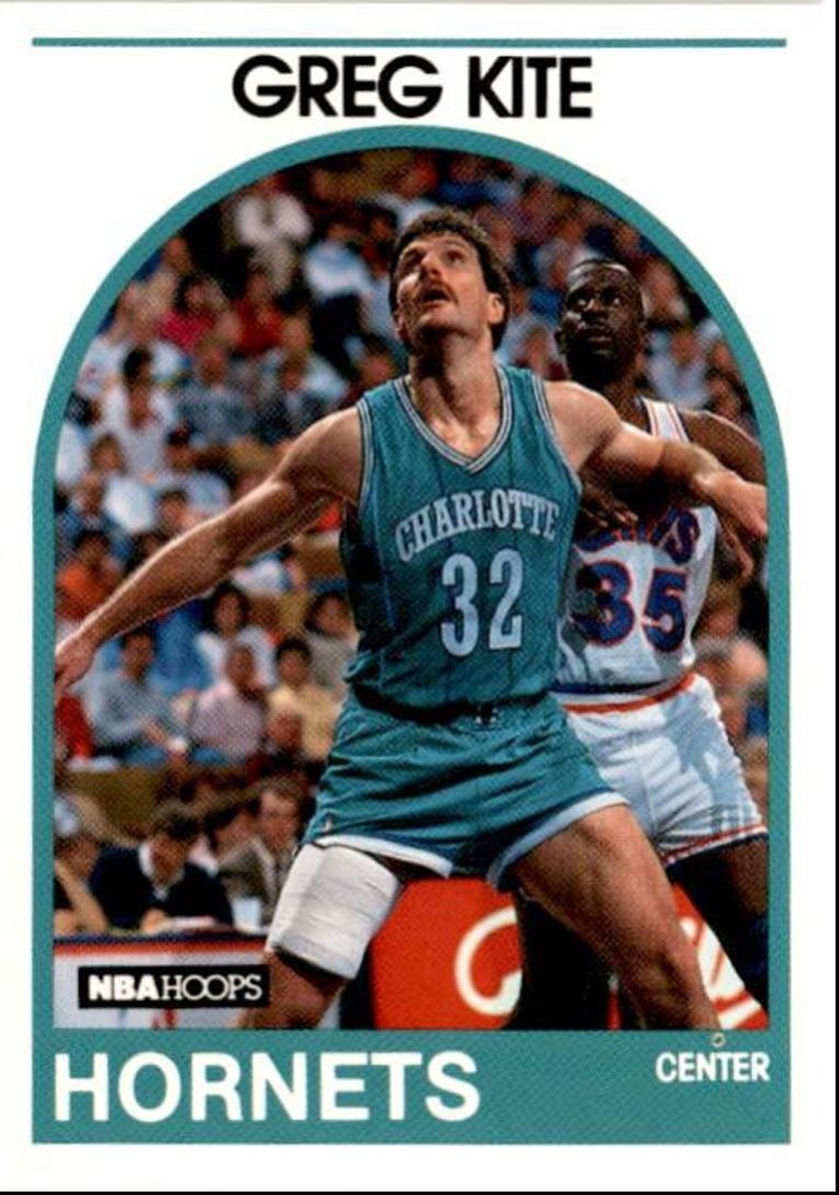 1989-90 Hoops Basketball Card Greg Kite Rookie Charlotte Hornets #202