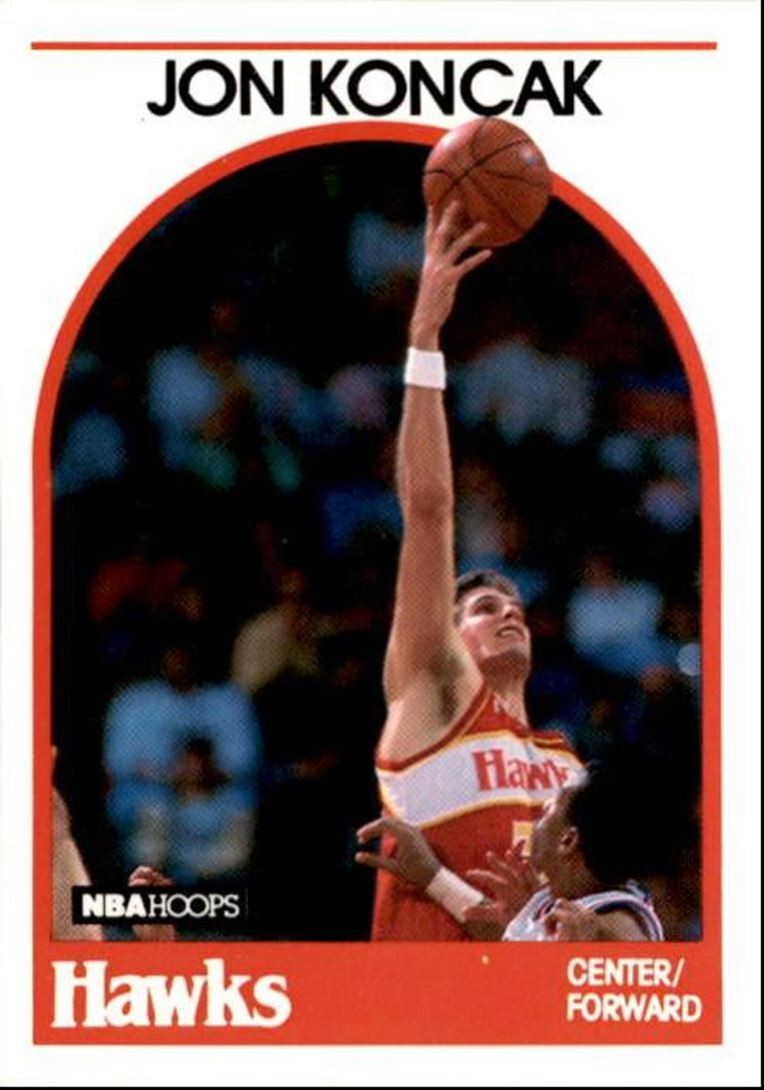 1989-90 Hoops Basketball Card Jon Koncak Rookie Atlanta Hawks #151