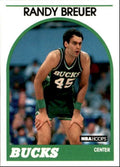 1989-90 Hoops Basketball Card Randy Breuer Milwaukee Bucks #153