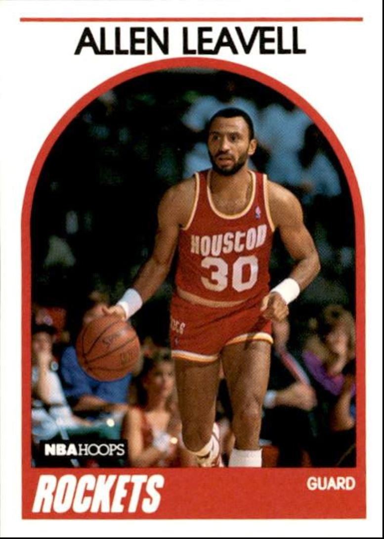 1989-90 Hoops Basketball Card Allen Leavell Houston Rockets #77