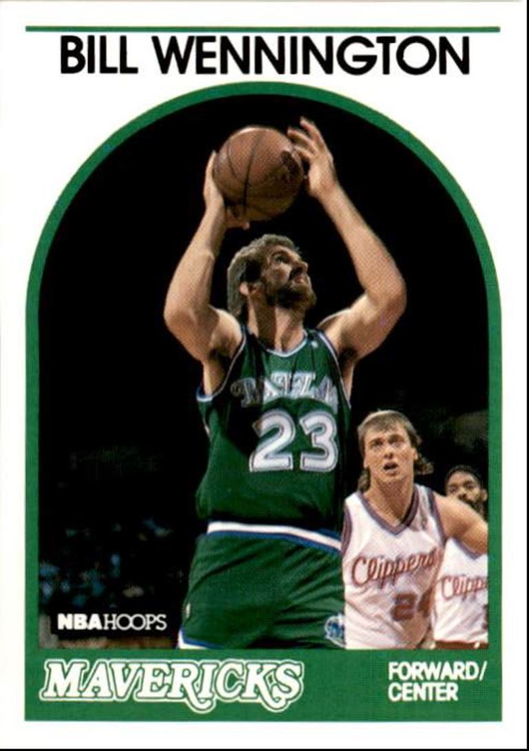 1989-90 Hoops Basketball Card Bill Wennington Milwaukee Bucks #81