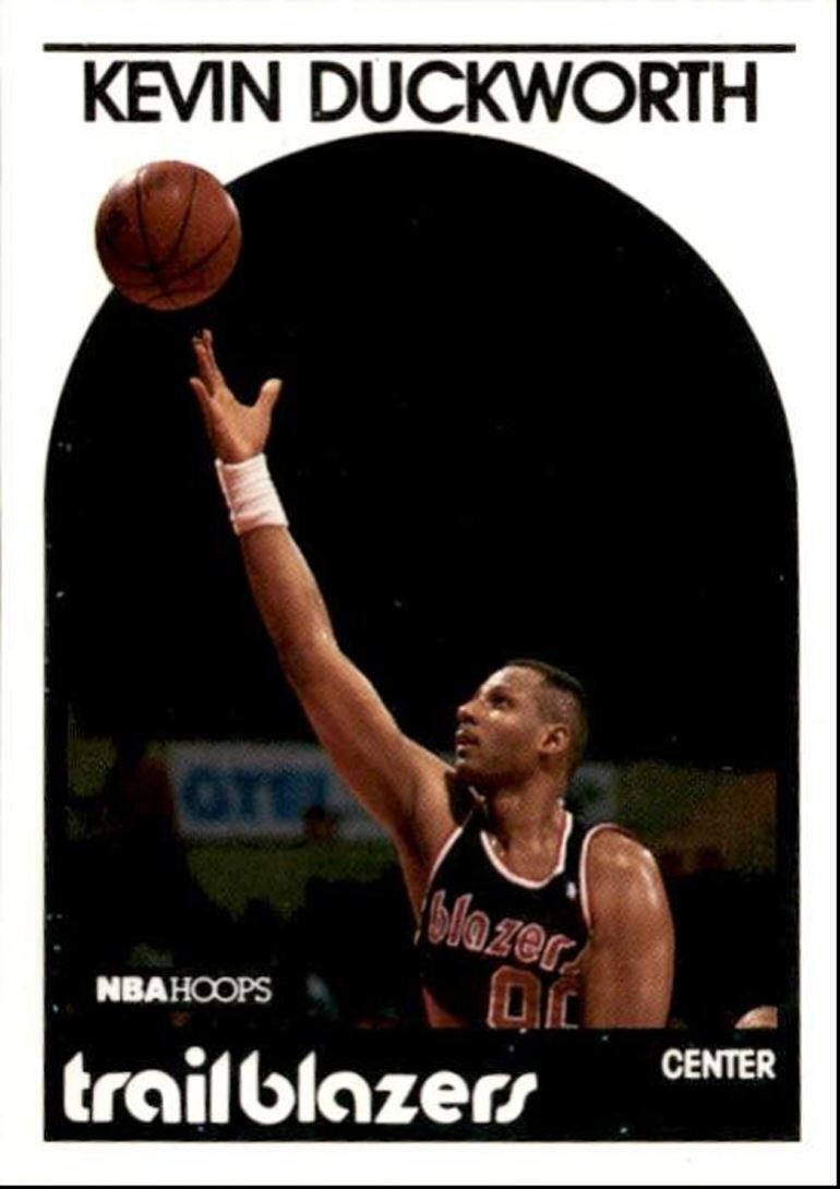 1989-90 Hoops Basketball Card Kevin Duckworth Detroit Pistons #103