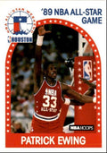 1989-90 Hoops Basketball Card Patrick Ewing hof New York Knicks #159