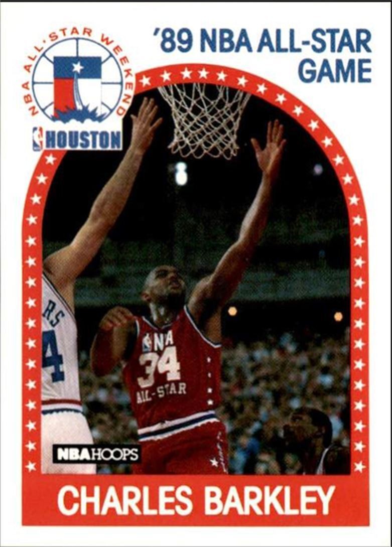 1989-90 Hoops Basketball Card Charles Barkley hof Philadelphia 76ers #96