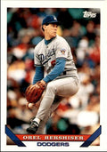 1993 Topps Baseball Card Orel Hershiser Los Angeles Dodgers #255