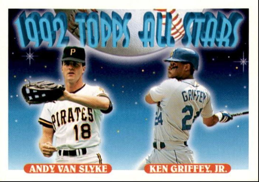 1993 Topps Baseball Card Andy Van Slyke/Ken Griffey Jr. Pittsburgh