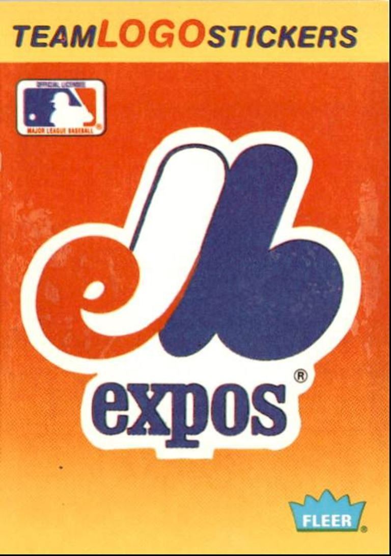 1991 Fleer Baseball Card Sticker Montreal Expos #NNO