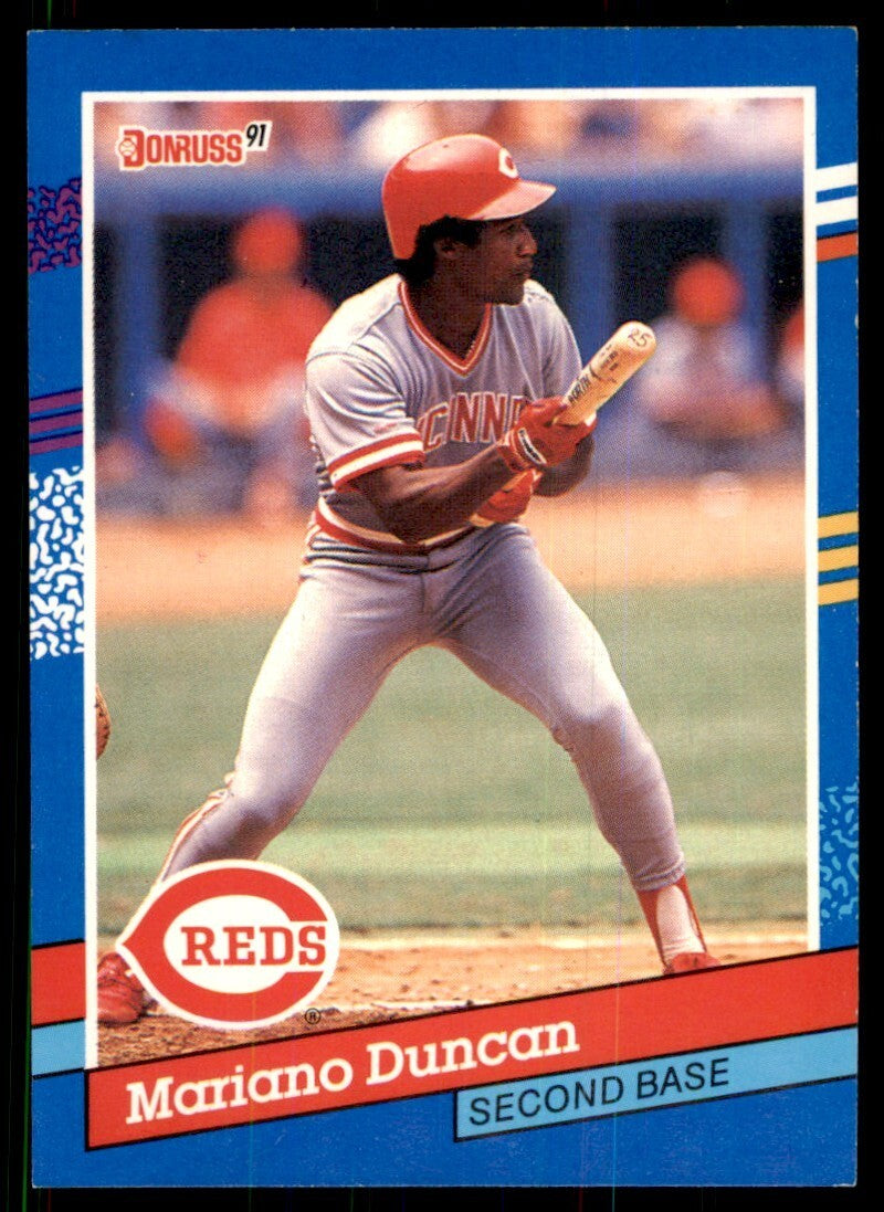 1991 Donruss Baseball Card Mariano Duncan A Baseball Cards #309