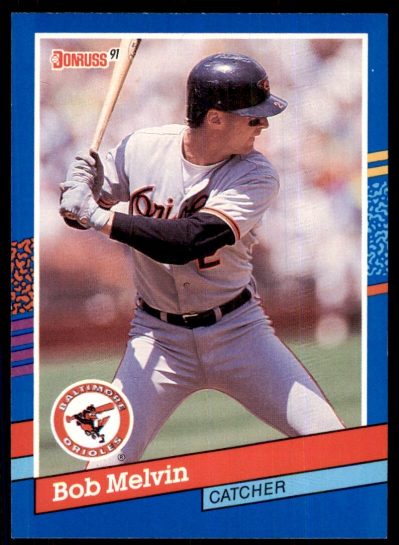 1991 Donruss Baseball Card Bob Melvin C Baseball Cards #335