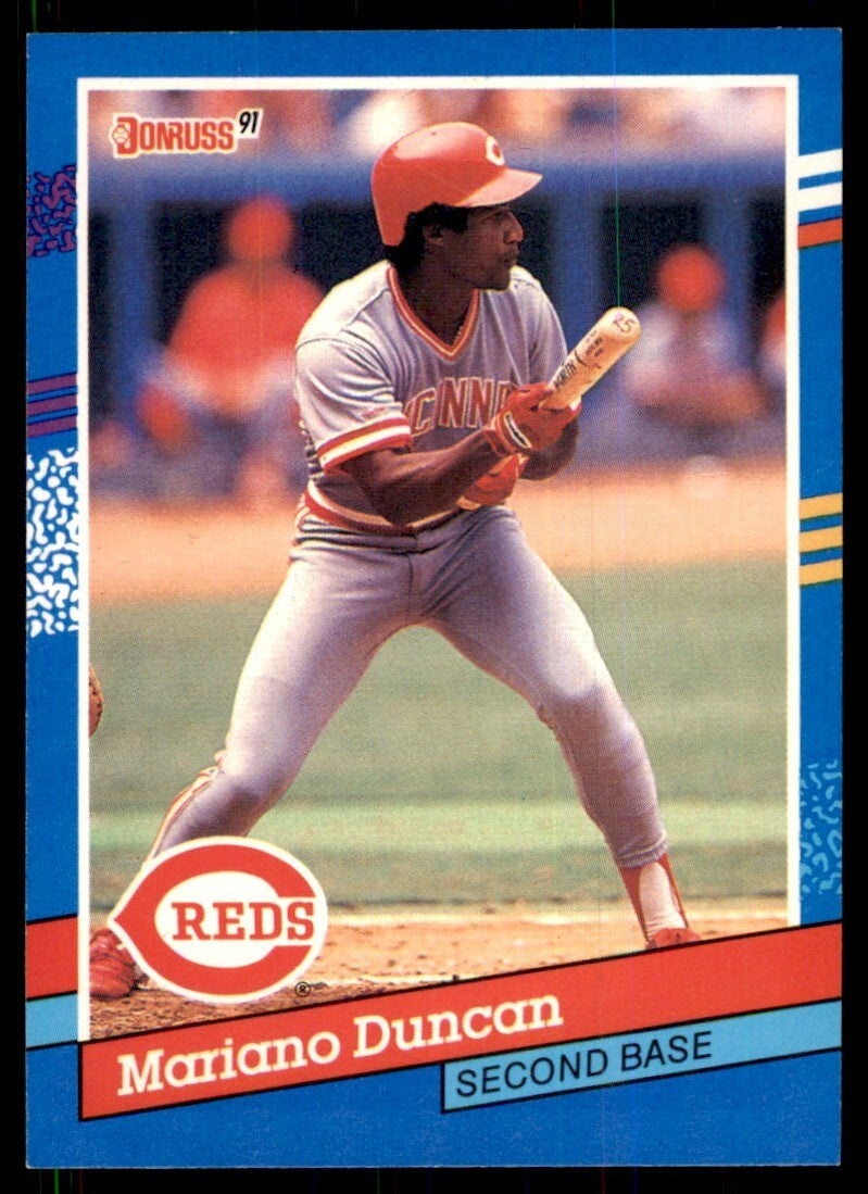 1991 Donruss Baseball Card Mariano Duncan B Baseball Cards #309