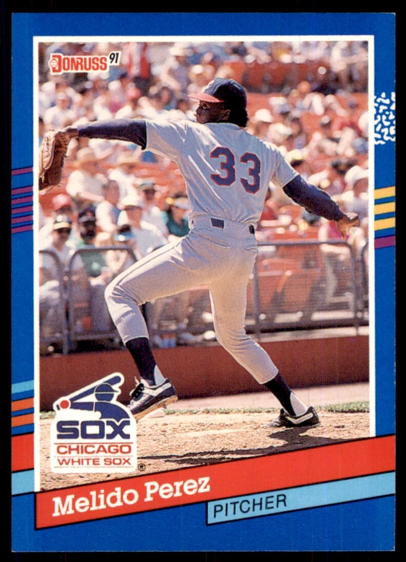 1991 Donruss Baseball Card Melido Perez B Baseball Cards #164