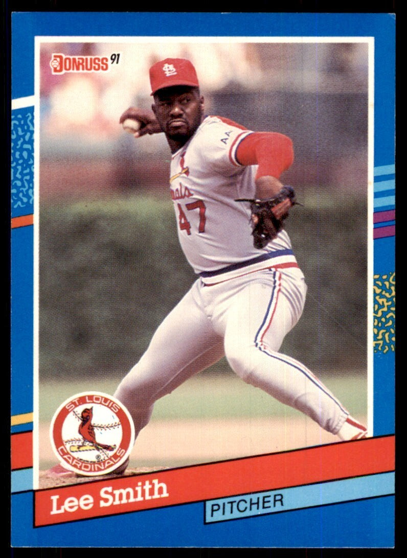1991 Donruss Baseball Card Lee Smith C Baseball Cards #169