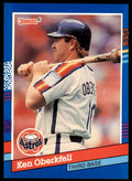 1991 Donruss Baseball Card Ken Oberkfell Houston Astros #109