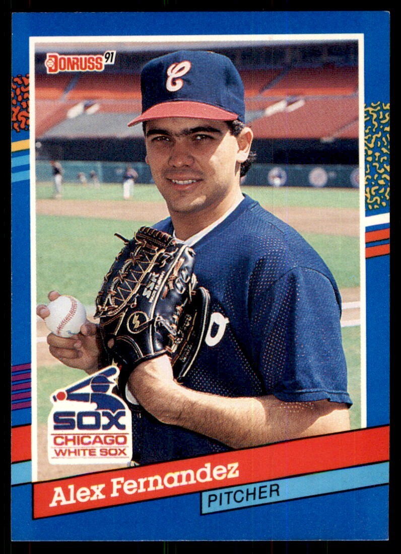 1991 Donruss Baseball Card Alex Fernandez Chicago White Sox #59