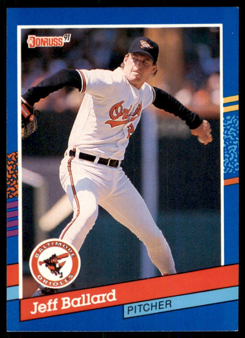 1991 Donruss Baseball Card Jeff Ballard Baltimore Orioles #279