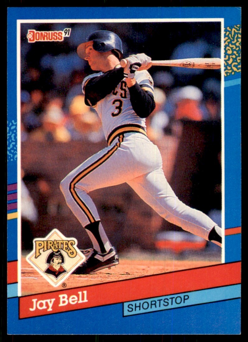 1991 Donruss Baseball Card Jay Bell , Pittsburgh Pirates #289