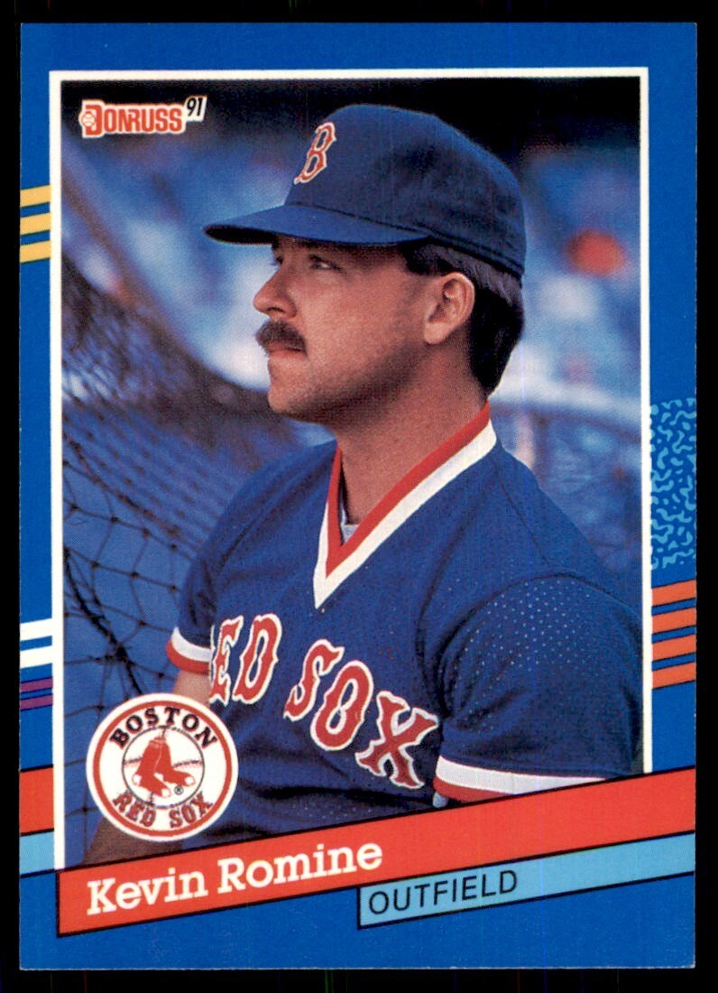 1991 Donruss Baseball Card Kevin Romine / Boston Red Sox #290