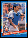 1991 Donruss Baseball Card Hector Villanueva . Chicago Cubs #296