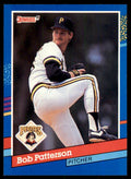 1991 Donruss Baseball Card Bob Patterson .. Pittsburgh Pirates #345